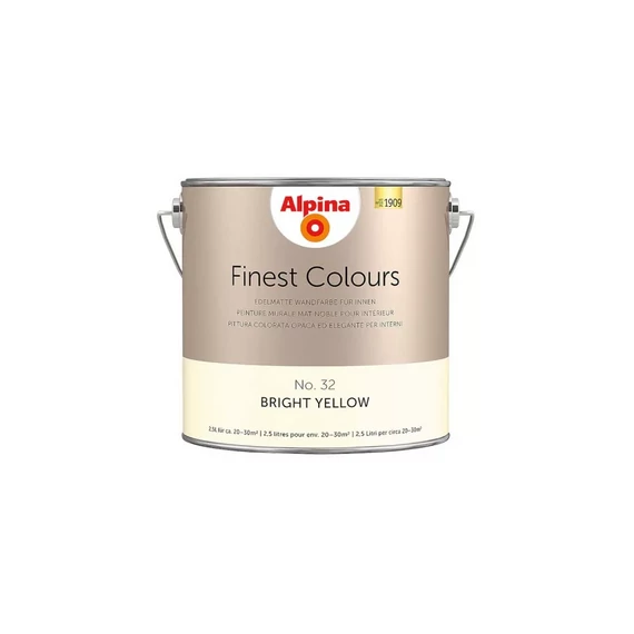 ALPINA FINEST COLOURS No. 32 Bright Yellow 2,5 l