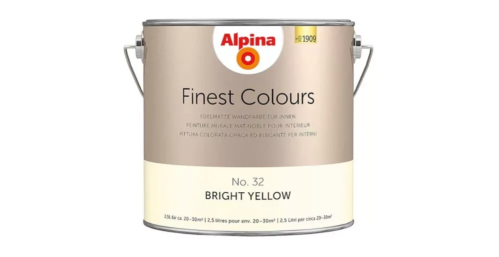 ALPINA FINEST COLOURS No. 32 Bright Yellow 2,5 l