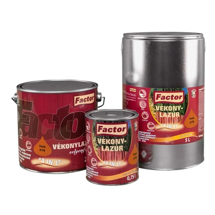 FACTOR 2in1 Vékonylazúr XTR- színtelen